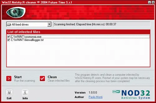 How to remove Win32.Netsky.Q